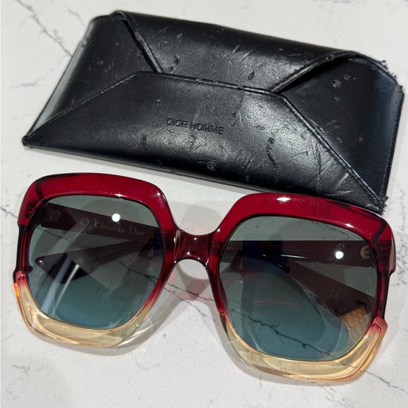 Christian Dior red ombré sunglasses - Picture 1 of 3